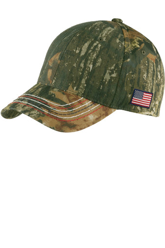 Port Authority® Americana Contrast Stitch Camouflage Cap