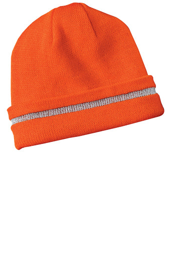 CornerStone® - Enhanced Visibility Beanie with Reflective Stripe