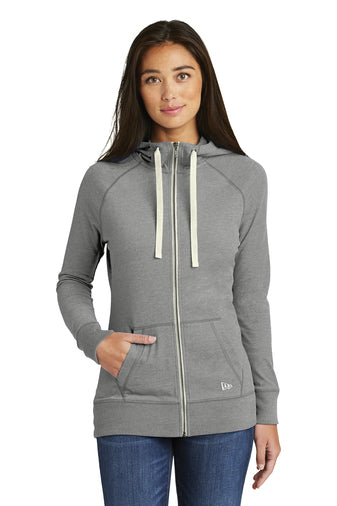 New Era® Ladies Sueded Cotton Blend Full-Zip Hoodie