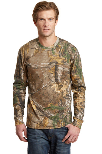 Russell Outdoors™ Realtree® Long Sleeve Explorer 100% Cotton T-Shirt with Pocket